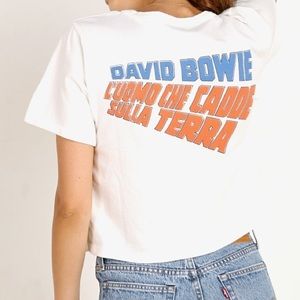 Nwot DAYDREAMER David Bowie Crop t-shirt